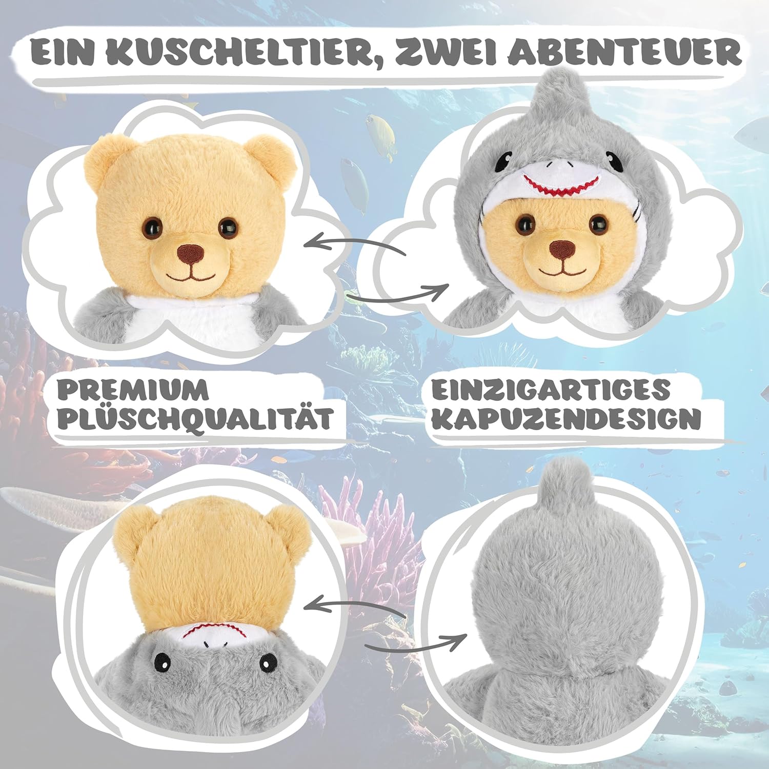 Teddy-Hai - BRUBIE im Haikostüm