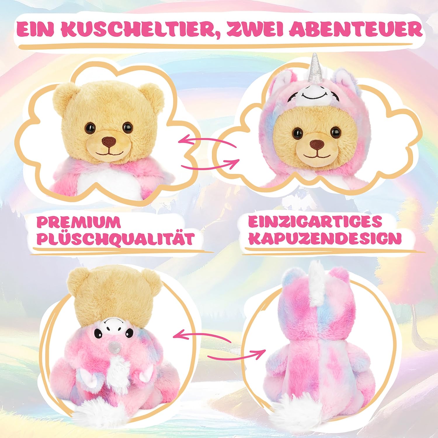 Teddy-Einhorn - BRUBIE im Einhornkostüm