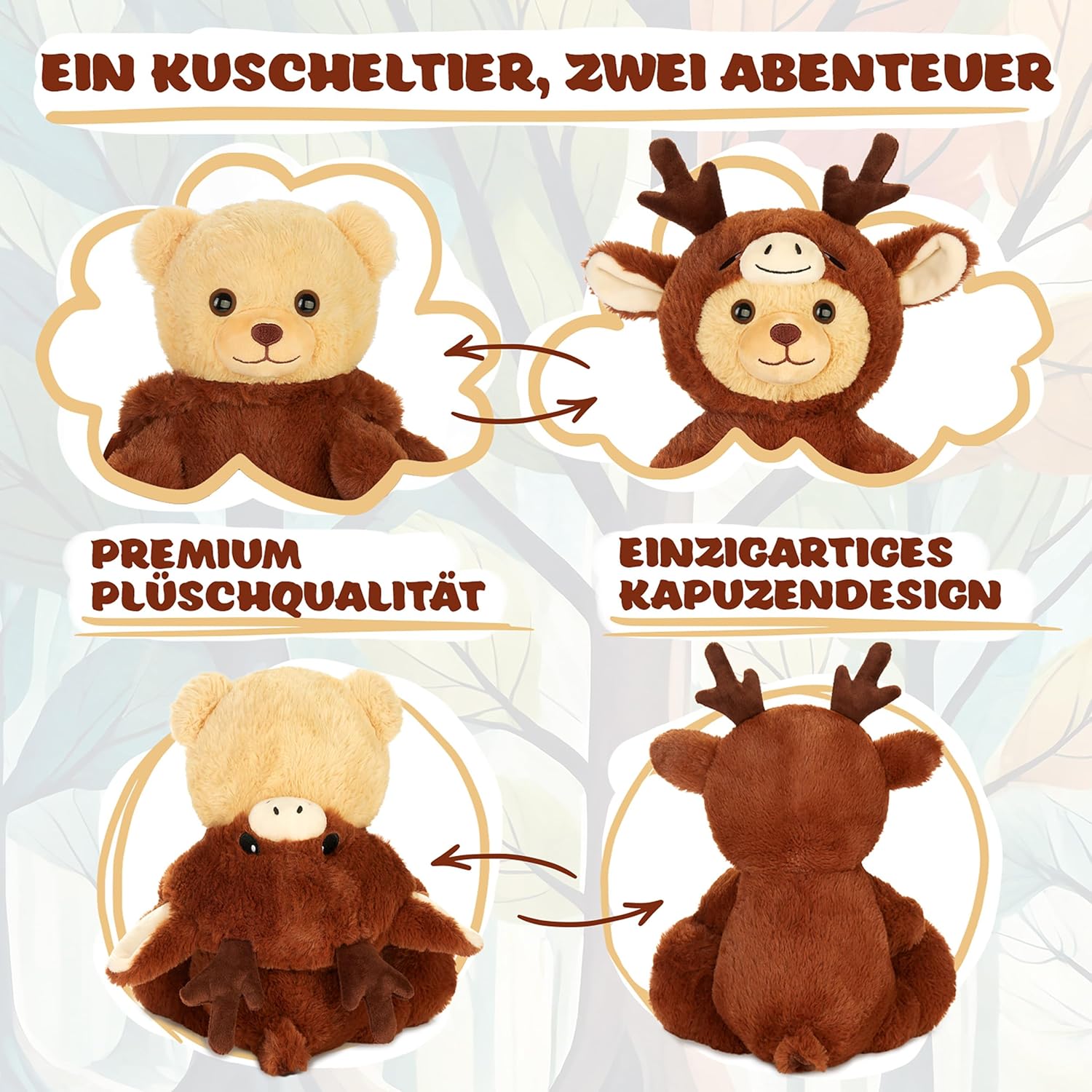 Teddy-Hirsch - BRUBIE im Hirschkostüm