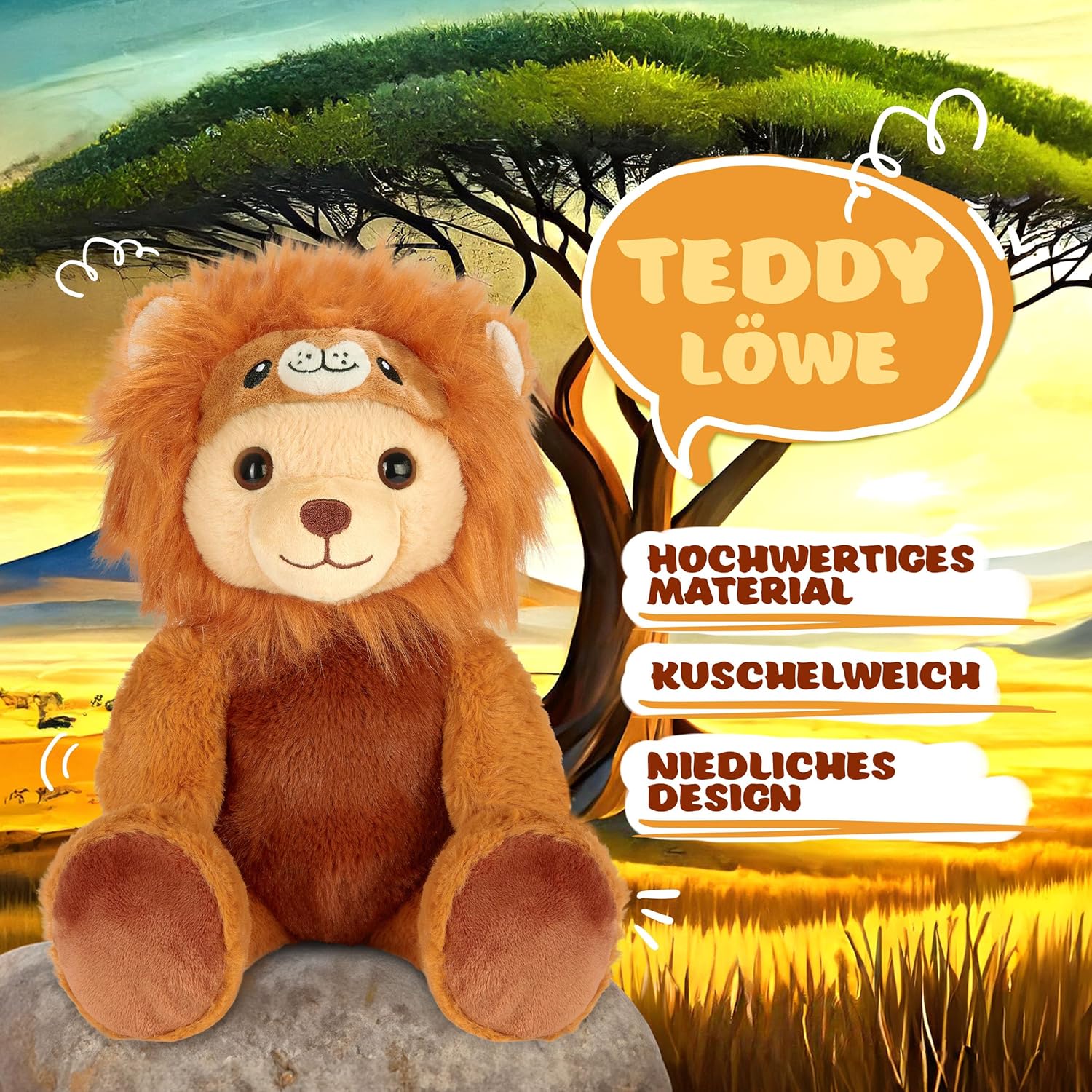 Teddy-Löwe - BRUBIE im Löwenkostüm