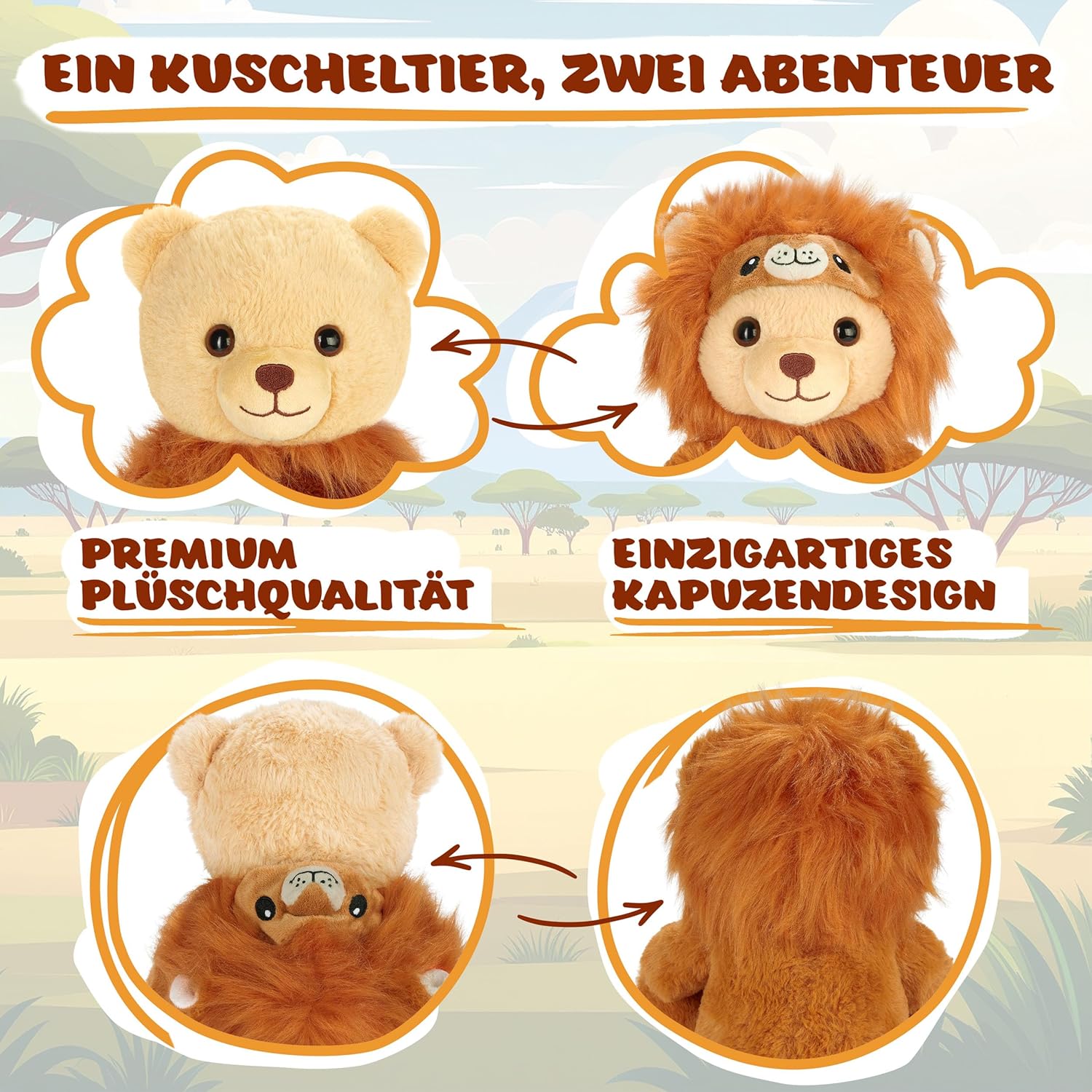 Teddy-Löwe - BRUBIE im Löwenkostüm