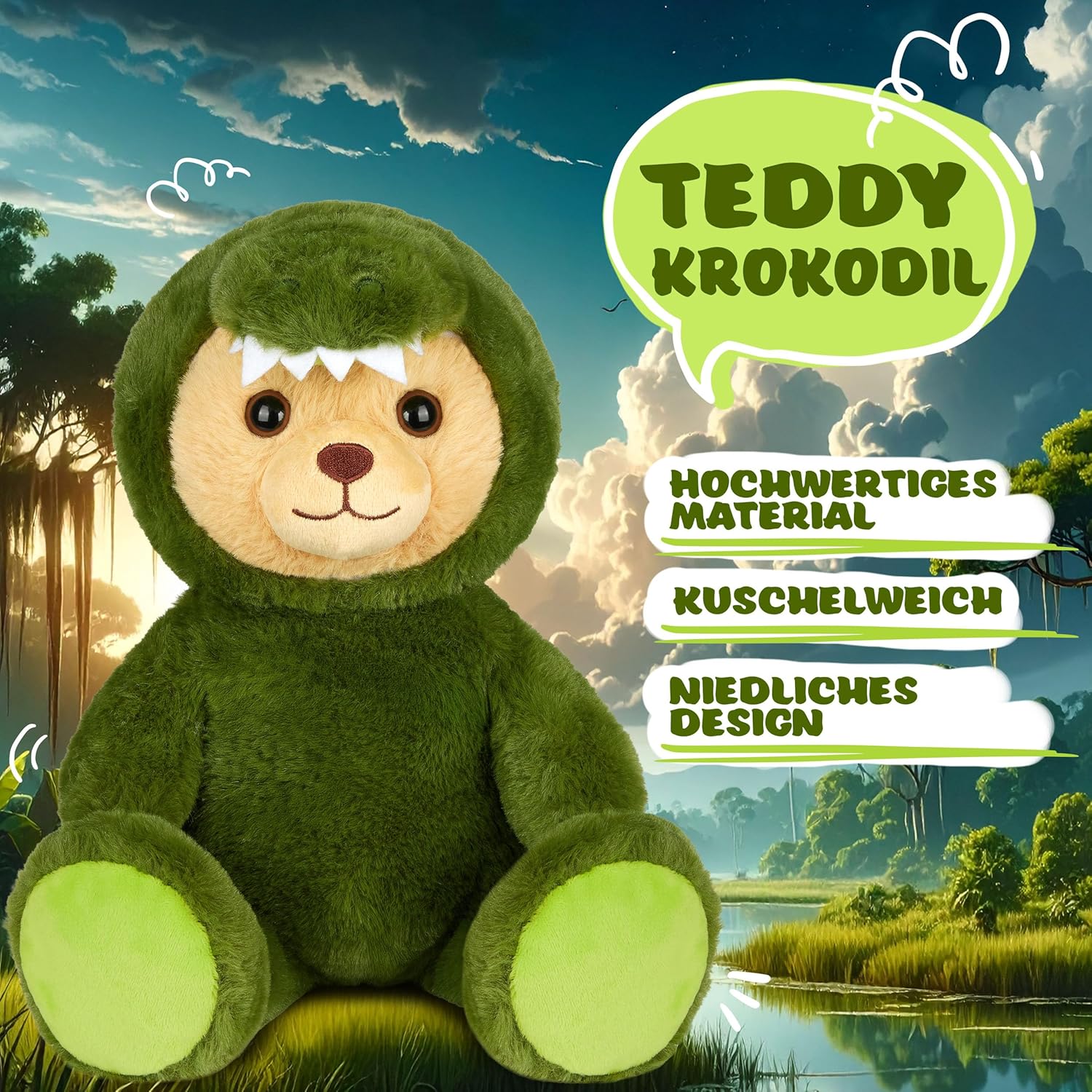 Teddy-Krokodil - BRUBIE im Krokodilkostüm