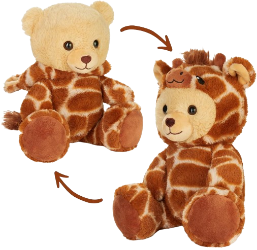 Teddy-Giraffe - BRUBIE im Giraffenkostüm