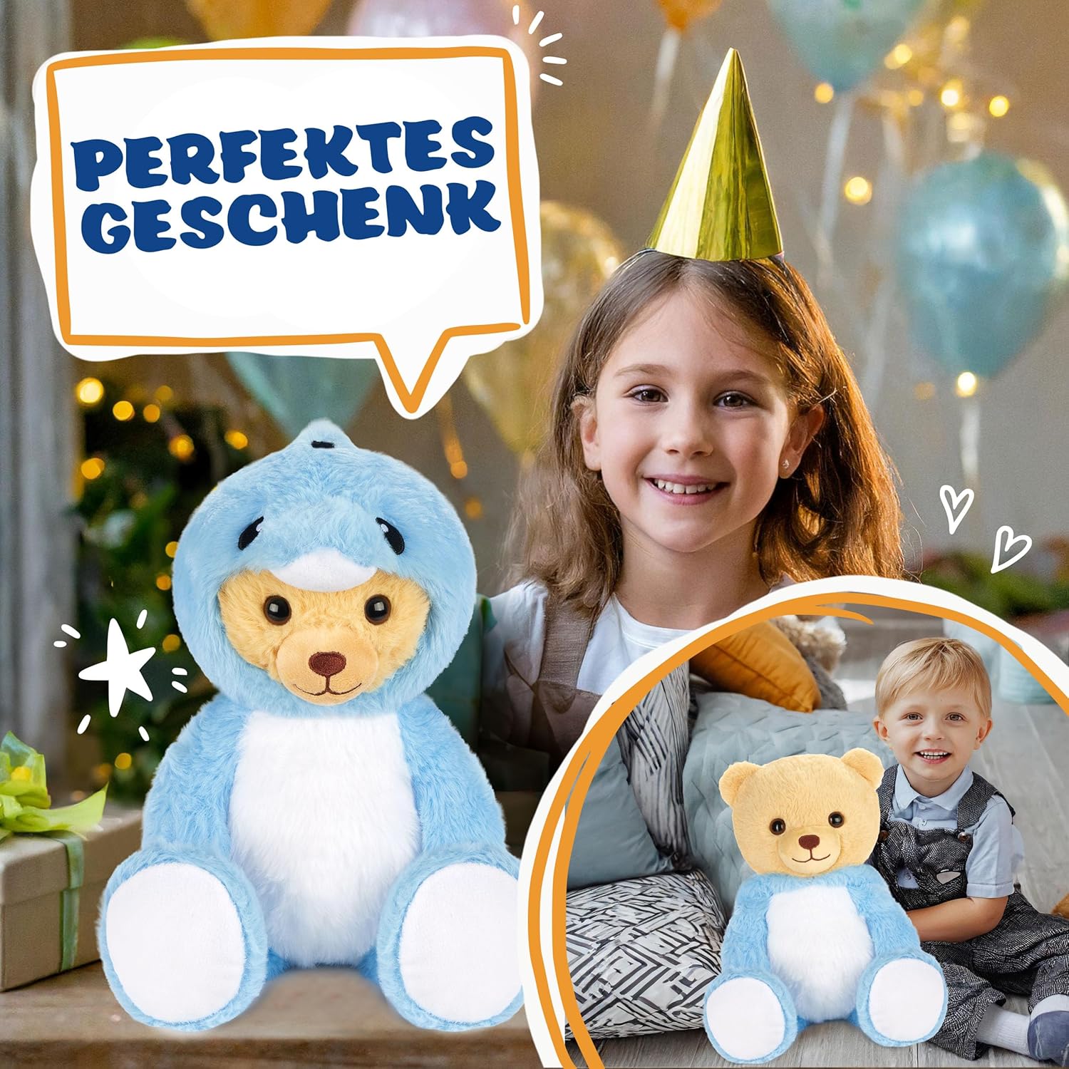 Teddy-Delfin - BRUBIE im Delfinkostüm