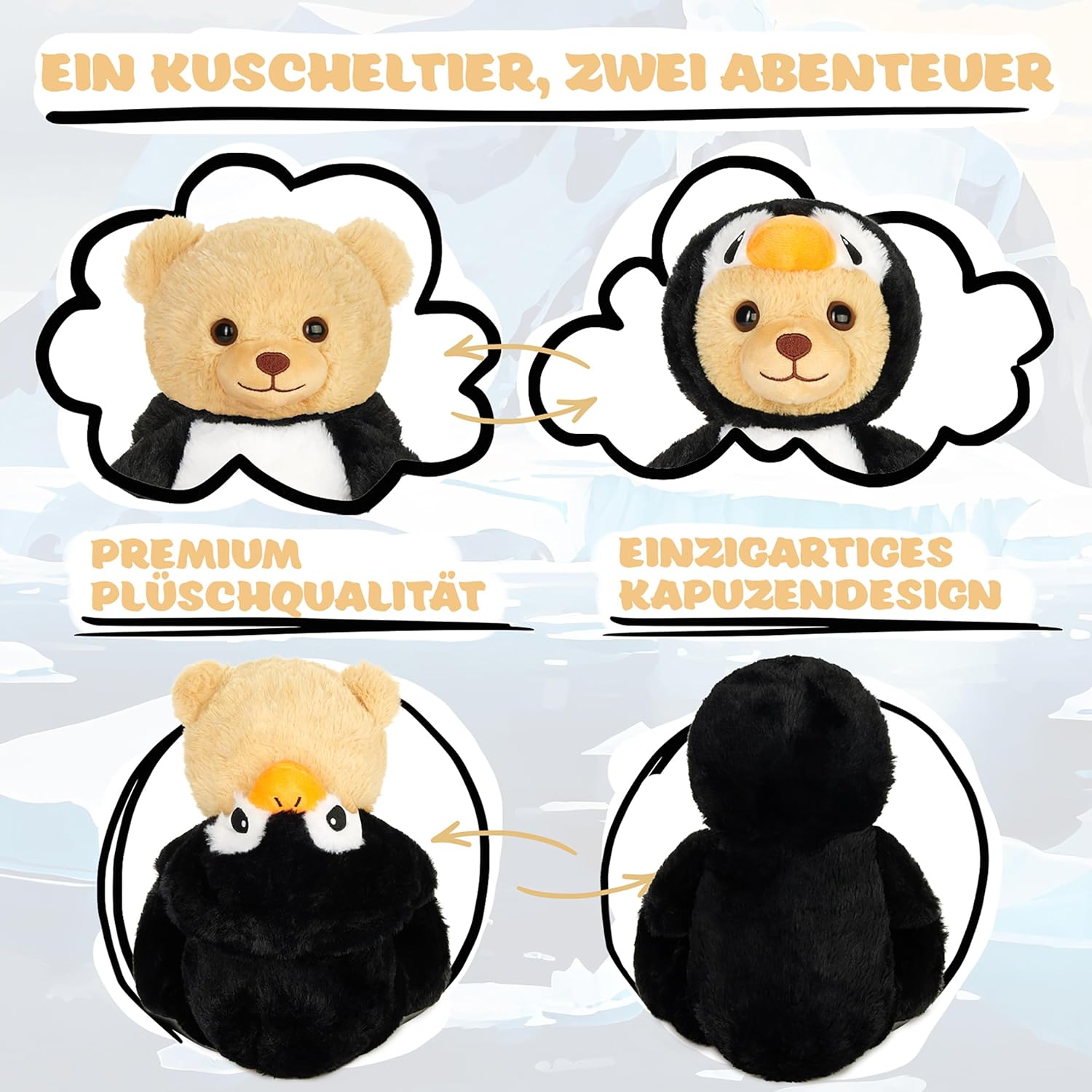 Teddy-Pinguin - BRUBIE im Pinguinkostüm