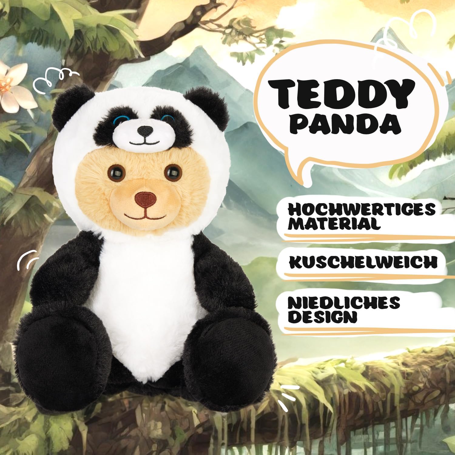 Teddy-Panda - BRUBIE im Pandakostüm