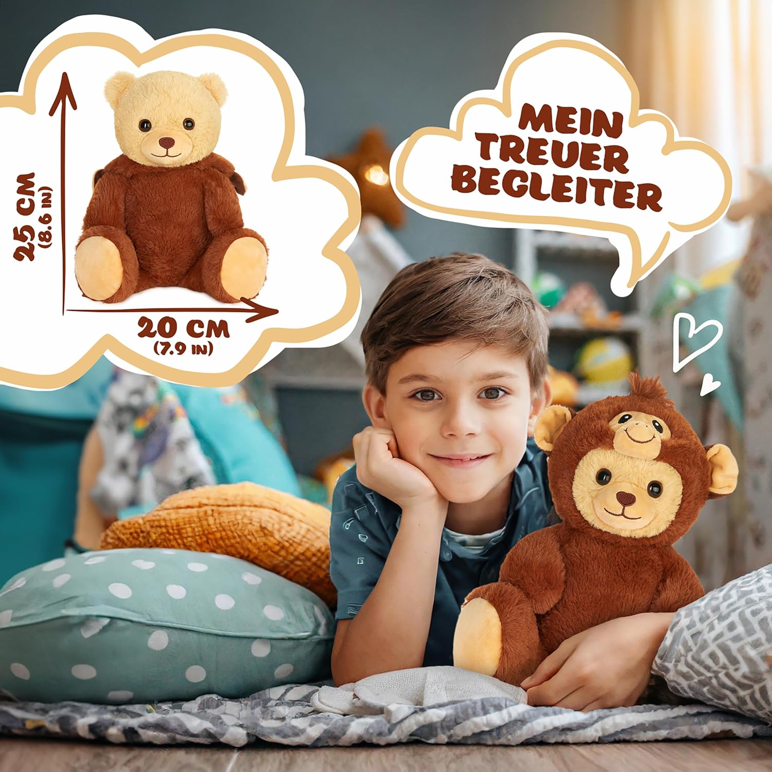 Teddy-Affe - BRUBIE im Affenkostüm