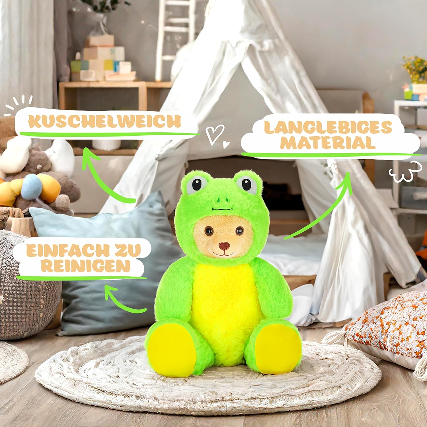 Teddy-Frosch - BRUBIE im Froschkostüm