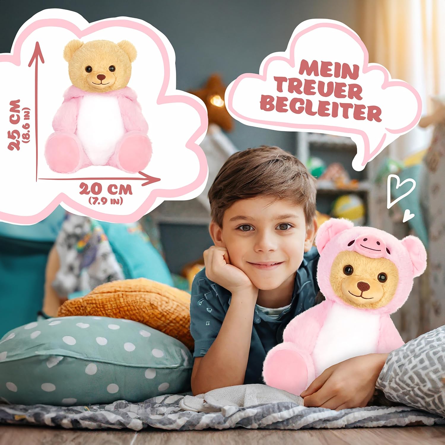 Teddy-Schwein - BRUBIE im Schweinekostüm