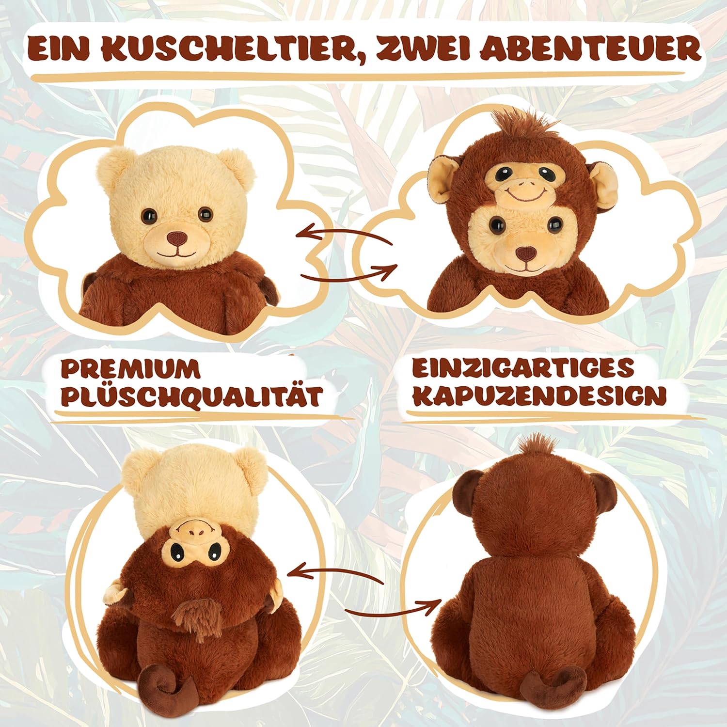 Teddy-Affe - BRUBIE im Affenkostüm