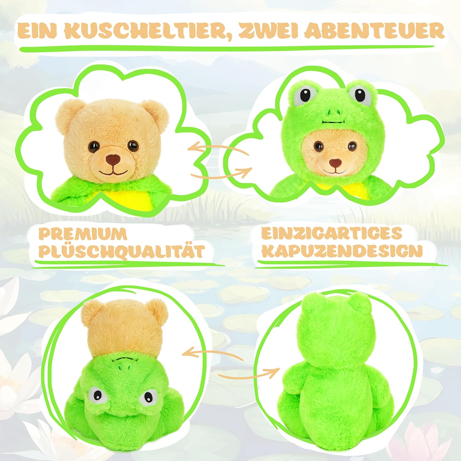 Teddy-Frosch - BRUBIE im Froschkostüm