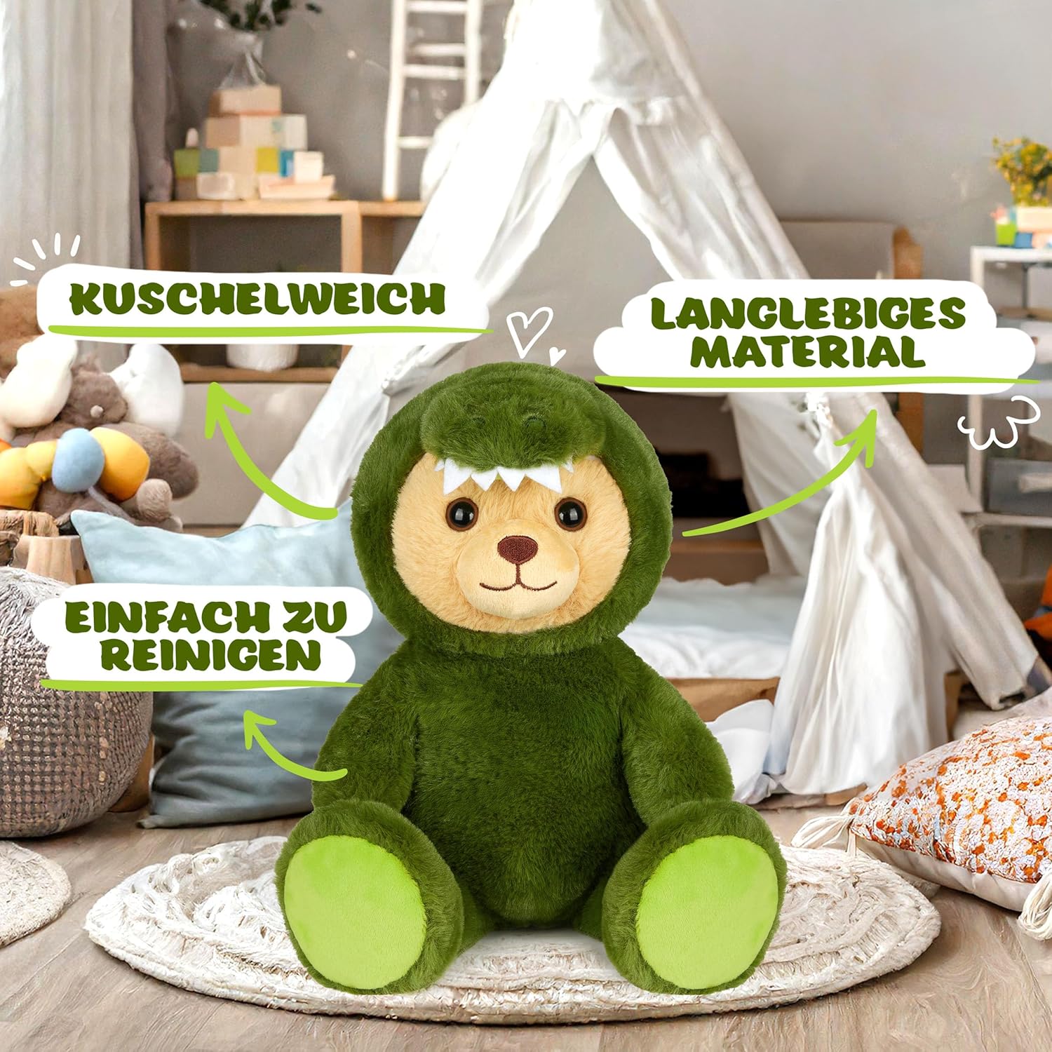 Teddy-Krokodil - BRUBIE im Krokodilkostüm