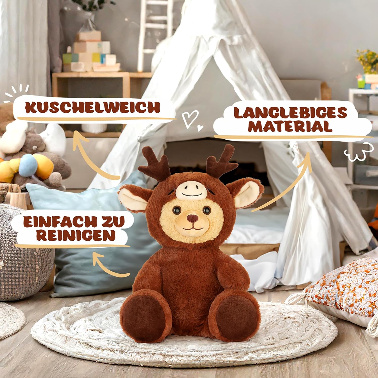 Teddy-Hirsch - BRUBIE im Hirschkostüm
