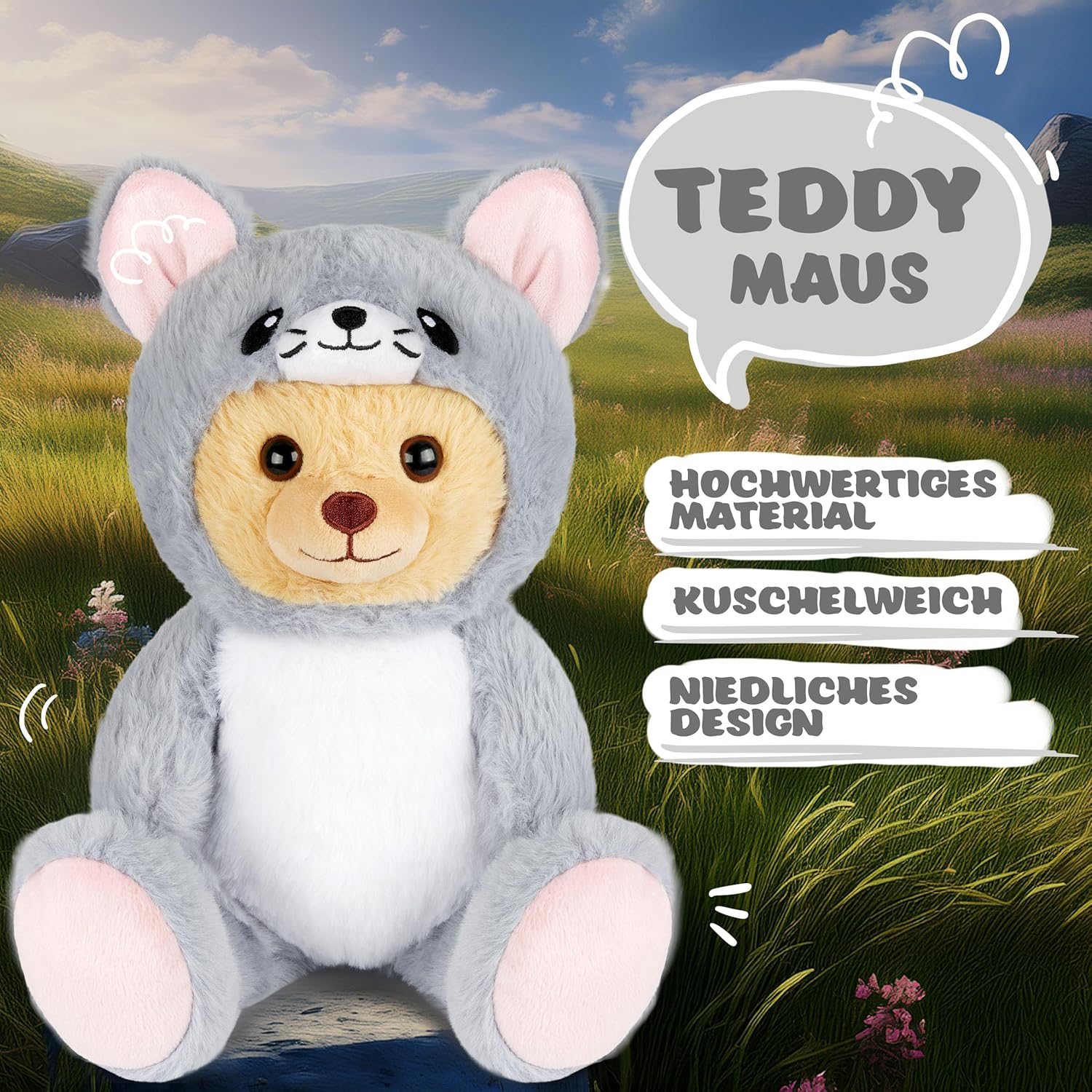 Teddy-Maus - BRUBIE im Mauskostüm