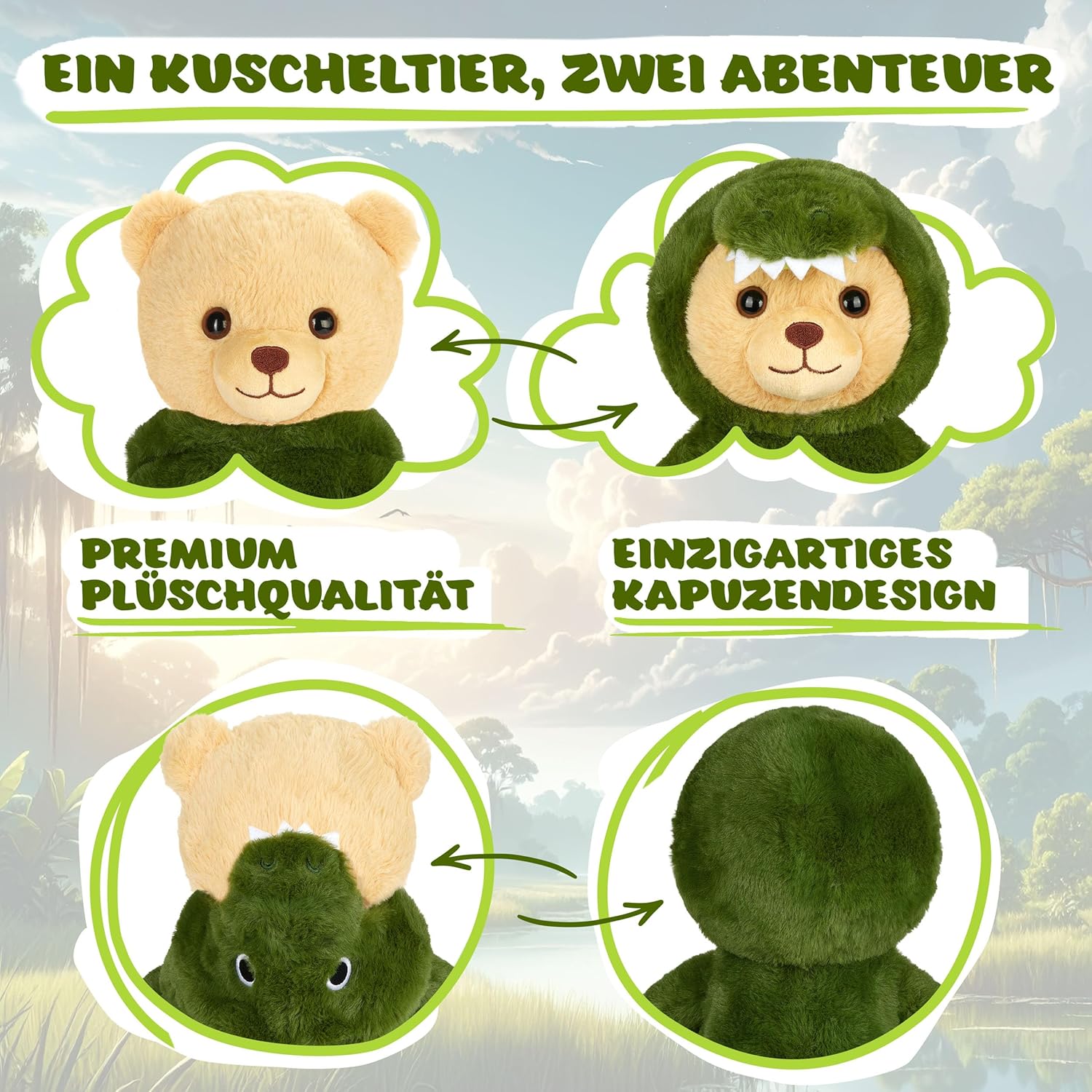 Teddy-Krokodil - BRUBIE im Krokodilkostüm
