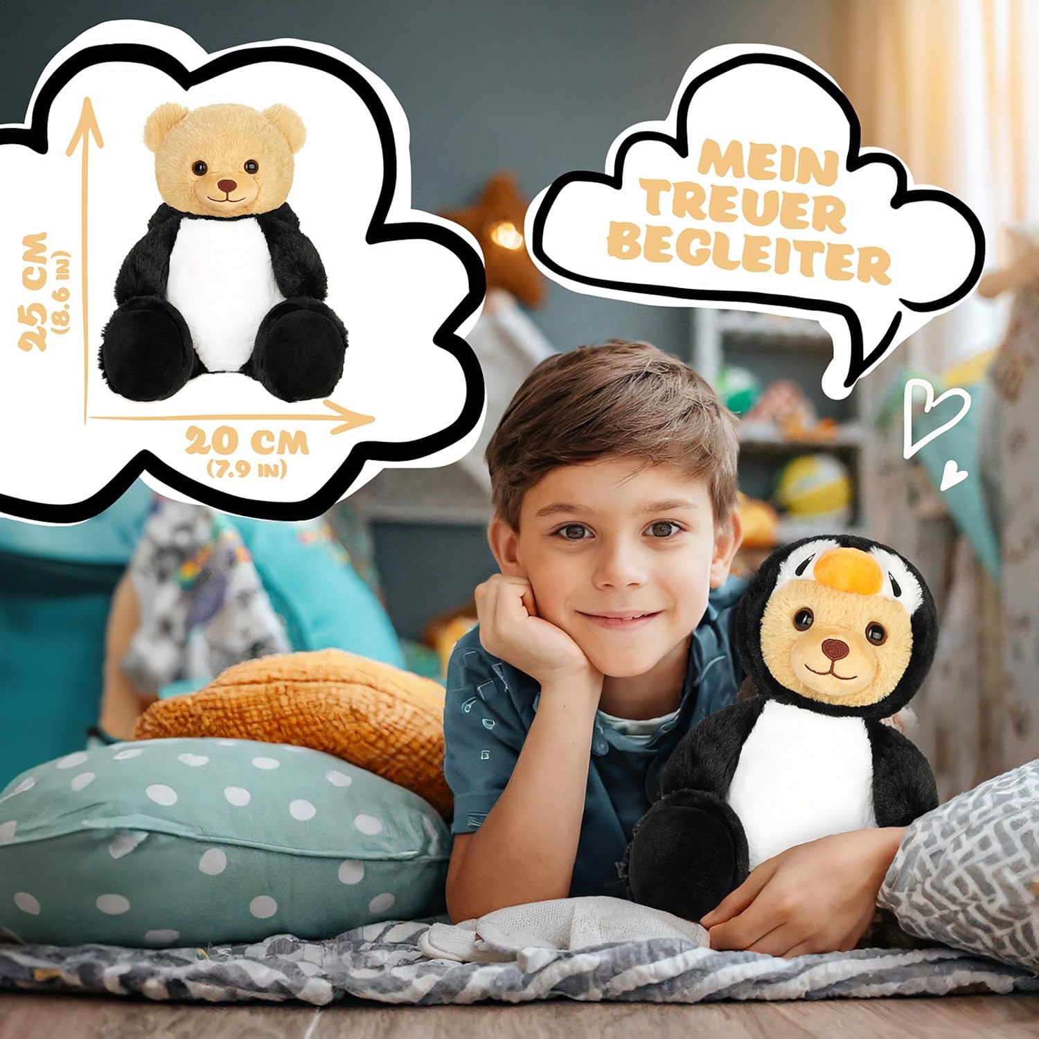 Teddy-Pinguin - BRUBIE im Pinguinkostüm
